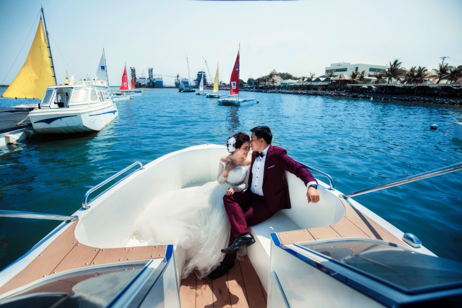 Chụp ảnh cưới tại Bến thuyền Marina - intourco resort